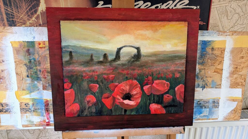 Poppies with Ache and Mount